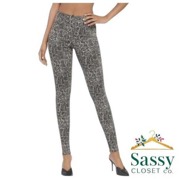 SPANX Jean-ish Leggings – Animal Print, Flat Front, XL - Picture 1 of 7